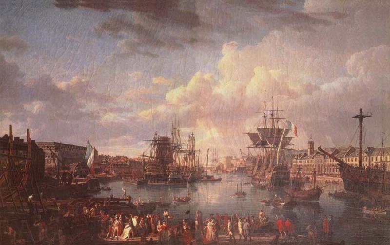 Thomas Pakenham The Port of Brest oil painting image